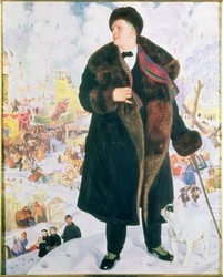 Portret van Feodor Shaljapin, 1922